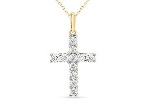 Lab Grown Diamond Cross Necklace
