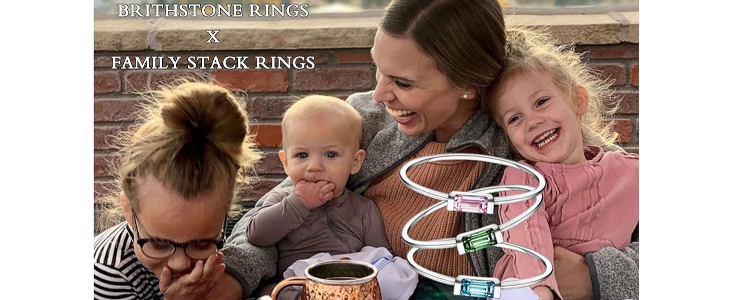 Birthstone Stack Ring