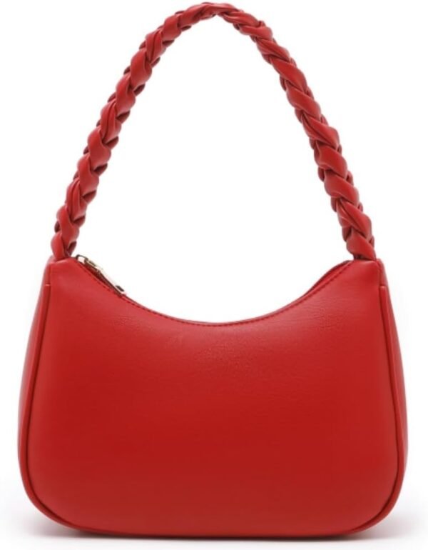 Shoulder Bags for Women, Cute Hobo Tote Handbag Mini Clutch Purse with Zipper Closure