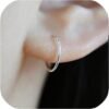 Small Gold or Sterling Silver Huggie Hoop Earrings for Women Cartilage Nose Helix Tragus