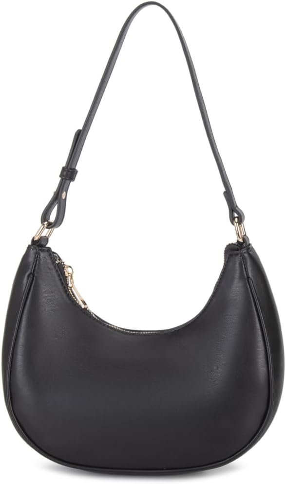 Shoulder Bags for Women, Cute Hobo Tote Handbag Mini Clutch Purse with Zipper Closure