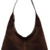Trendy Suede Crescent Shoulder Bag Women Tote Bag Satchels Crossbody Purse Top-handle Travel College Work Tote Handbag
