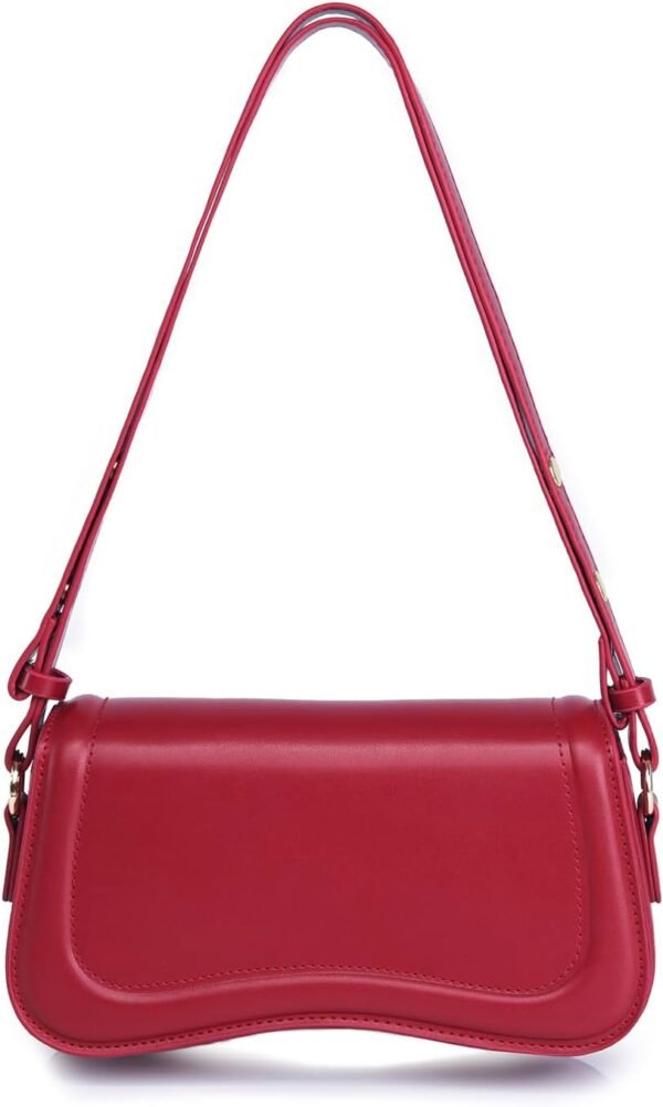 517TidXHIrL._AC_SL1500 PU Leather Tote Bag for Women with 2 Removable Straps and Zipper Closure