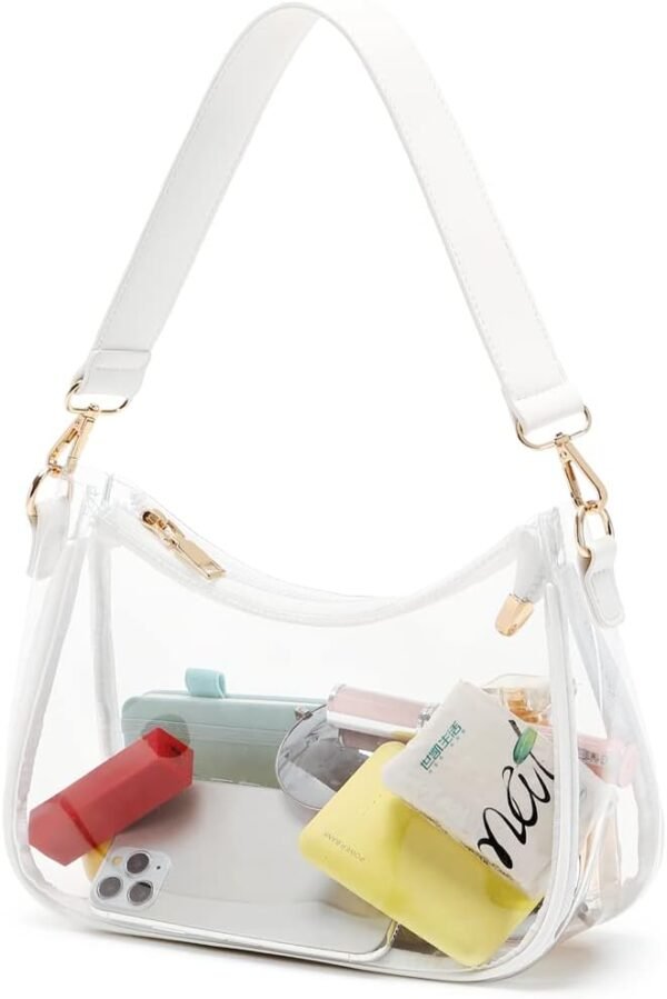 Shoulder Bags for Women, Cute Hobo Tote Handbag Mini Clutch Purse with Zipper Closure