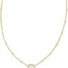 Gold-Plated Satellite Short Pendant Necklace, Fashion Jewelry for Women