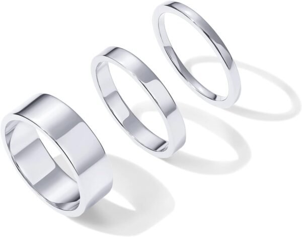 Gold Plated 3 Rings Set | Gold Stacking Rings for Women | Stacking Ring Set