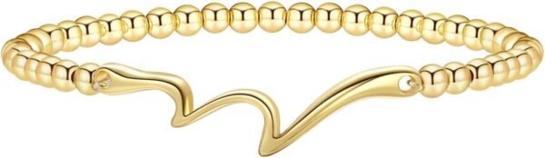 Gold Bracelets for Women  Gold Beaded Bracelets Stackable Bracelets for Women Gold Charm Bracelet Non Tarnish Gold Jewelry for Women Trendy