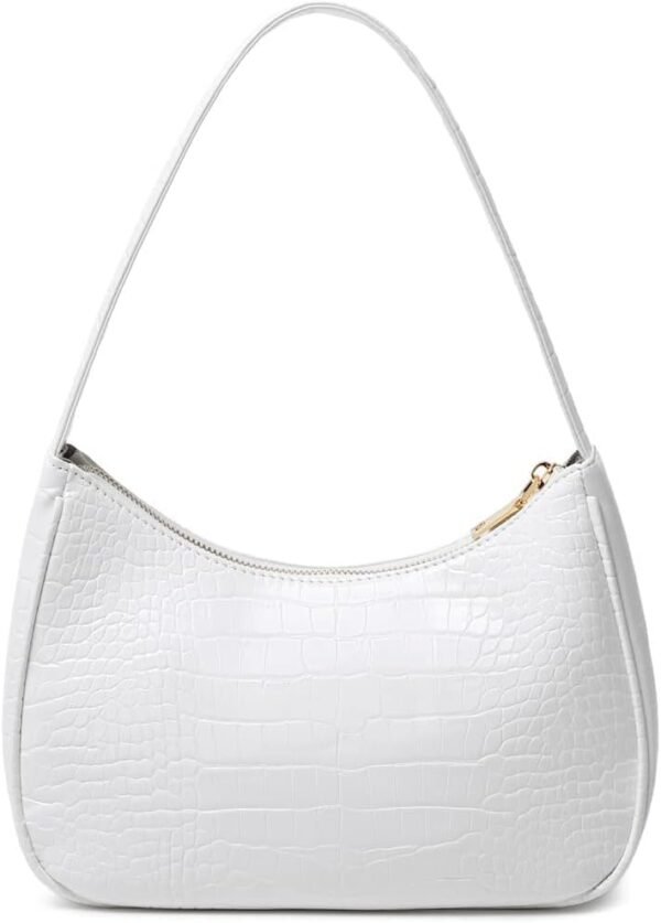 Shoulder Bags for Women, Cute Hobo Tote Handbag Mini Clutch Purse with Zipper Closure