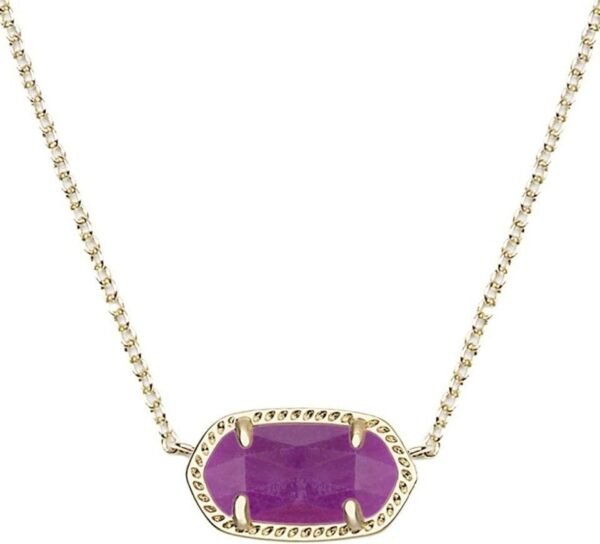 51MfLBQ_AUL._AC_SL1200 Oval Pendant Necklace in Red White and Blue Star Illusion and Gold