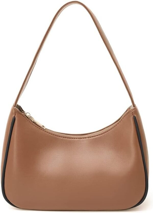 Shoulder Bags for Women, Cute Hobo Tote Handbag Mini Clutch Purse with Zipper Closure