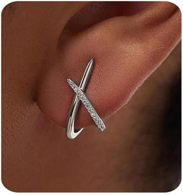 Gold Earrings for Women Trendy,  Gold Stud Earrings Dainty Earrings Simple Minimalist Cubic Zirconia Diamond Gold Earrings Hypoallergenic Earring for Women Gifts