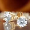 51X1EXOPDDL._AC_SL1200 Certified Lab Grown Diamond Stud Earrings 1/2 to 3 cttw (F-G Color, VS2-SI1 Clarity) t Yellow or White Gold