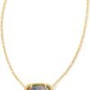 51YP8YLAHzL._AC_SL1500 Oval Pendant Necklace in Red White and Blue Star Illusion and Gold