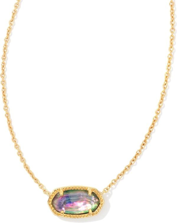 51YP8YLAHzL._AC_SL1500 Oval Pendant Necklace in Red White and Blue Star Illusion and Gold