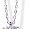 Gold Plated Cubic Zirconia Diamond Pendant Necklace for Women | Adjustable Slider