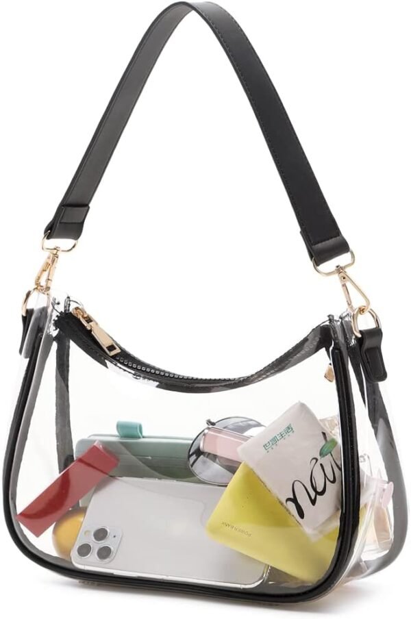 Shoulder Bags for Women, Cute Hobo Tote Handbag Mini Clutch Purse with Zipper Closure