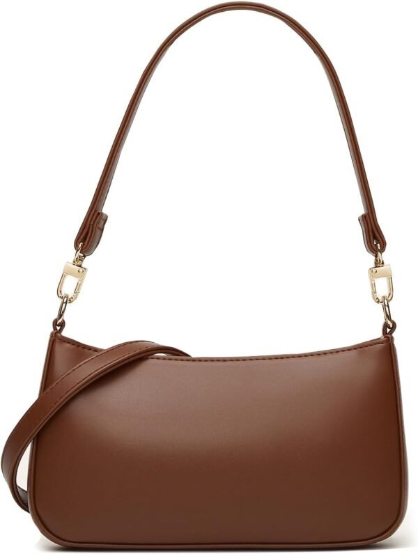 Shoulder Bags for Women, Retro Vegan Leather Classic Tote HandBags Purse with Zipper Closure