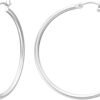 Gold Hoop Earrings for Women   Real Gold Plated Hoops with 925 Sterling Silver Post
