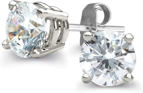 51y1QiFZSgL._AC_SL1000 Certified Lab Grown Diamond Stud Earrings 1/2 to 3 cttw (F-G Color, VS2-SI1 Clarity) t Yellow or White Gold