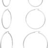 Gold Hoop Earrings for Women   Real Gold Plated Hoops with 925 Sterling Silver Post