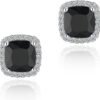 613Fsf5dBnL._AC_SL1500 Cubic Zirconia Earrings Studs, Halo CZ Birthstone Simulated Diamond Stud Earrings for Women