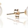6148pNdooWL._AC_SL1500 Gold Plated 925 Sterling Silver Round Stud White Simulated Shell Pearl Earrings