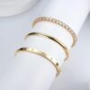 Gold Bracelets for Women Trendy Bangle Cuff Chain Bracelets Set Gold Plated Paperclip Bead Tennis Bracelet Chunky Gold Filled Bracelet Stack 3/4PCS