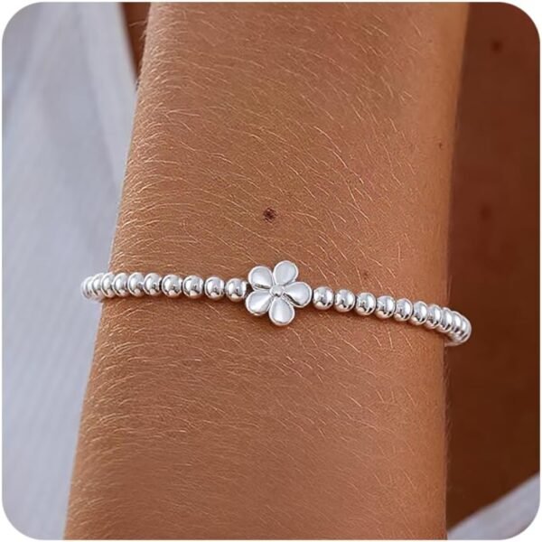 Gold Bracelets for Women  Gold Beaded Bracelets Stackable Bracelets for Women Gold Charm Bracelet Non Tarnish Gold Jewelry for Women Trendy