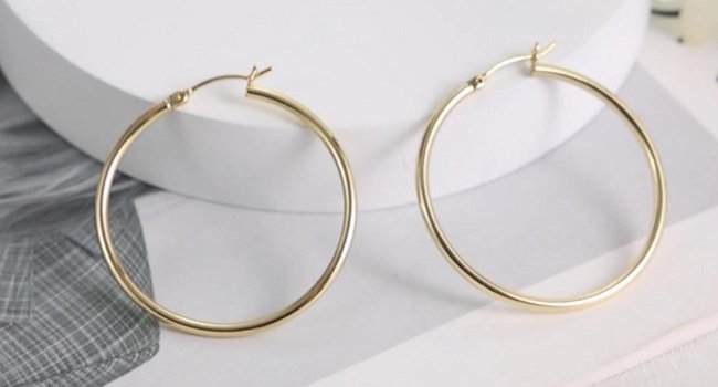 hoop earrings