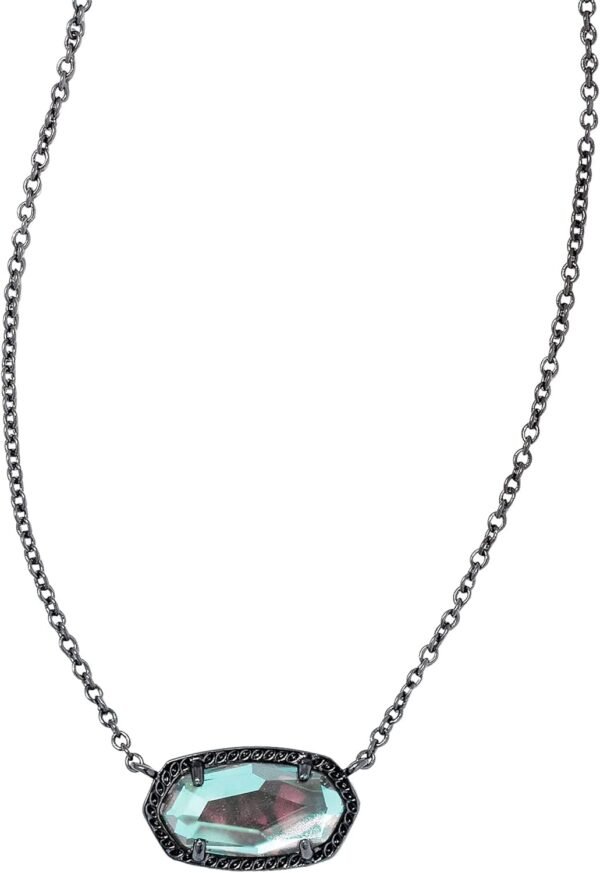 618wo7UeJkL._AC_SL1500 Oval Pendant Necklace in Red White and Blue Star Illusion and Gold