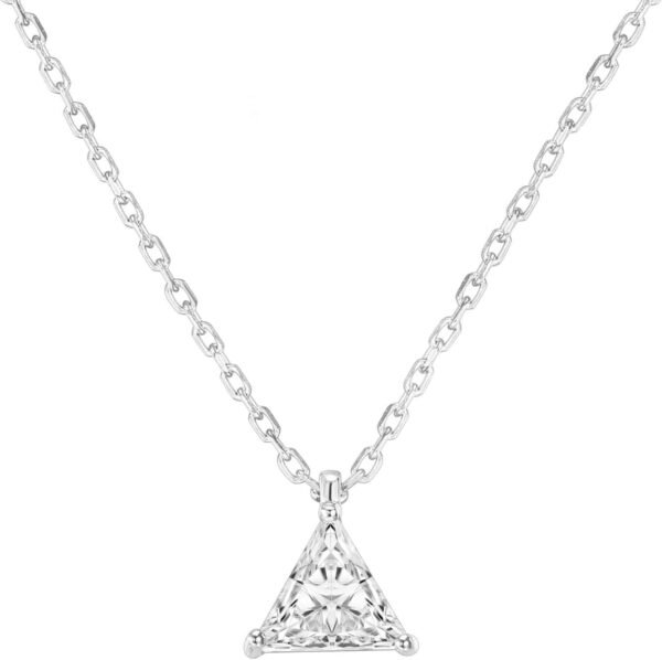 Gold Plated Cubic Zirconia Diamond Pendant Necklace for Women | Adjustable Slider