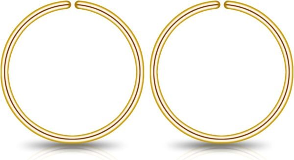 Small Gold or Sterling Silver Huggie Hoop Earrings for Women Cartilage Nose Helix Tragus