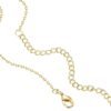 Gold Plated Station Necklace - Simulated Diamond Layering Necklaces - Womens CZ Chain