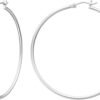 Gold Hoop Earrings for Women   Real Gold Plated Hoops with 925 Sterling Silver Post