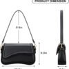 61OwlnEkXrL._AC_SL1500 Shoulder Bag for Women Small Clutch Purses Cute Hobo Handbag Trendy Underarm Bag