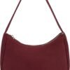Shoulder Bags for Women, Cute Hobo Tote Handbag Mini Clutch Purse with Zipper Closure