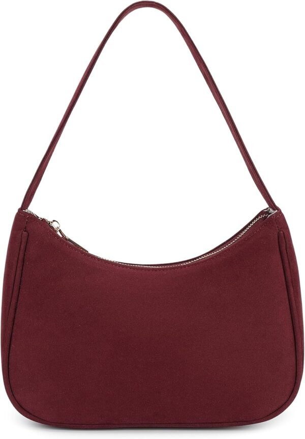 Shoulder Bags for Women, Cute Hobo Tote Handbag Mini Clutch Purse with Zipper Closure