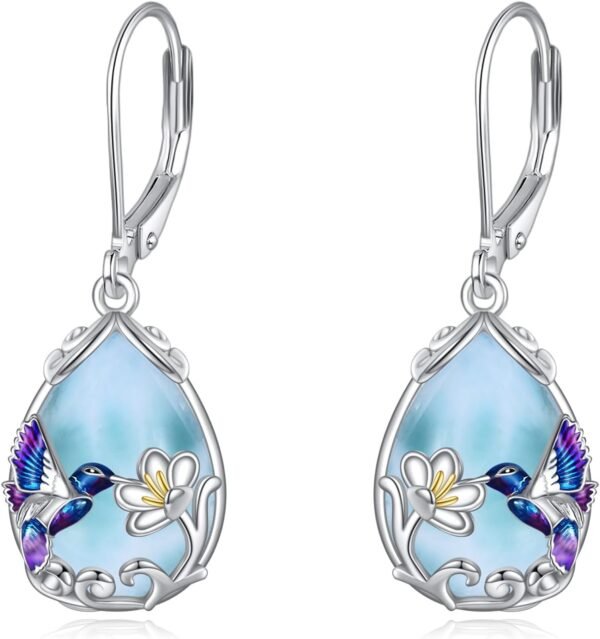 Hummingbird Earrings Bird Dangle 925 Sterling Silver Jewelry Gifts for Women