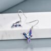 Hummingbird Earrings Bird Dangle 925 Sterling Silver Jewelry Gifts for Women