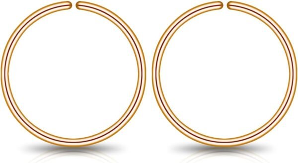 Small Gold or Sterling Silver Huggie Hoop Earrings for Women Cartilage Nose Helix Tragus