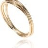 Plated Interlocked Rolling Anxiety Fidget Ring for Women and Men - Stacking Gold Ring
