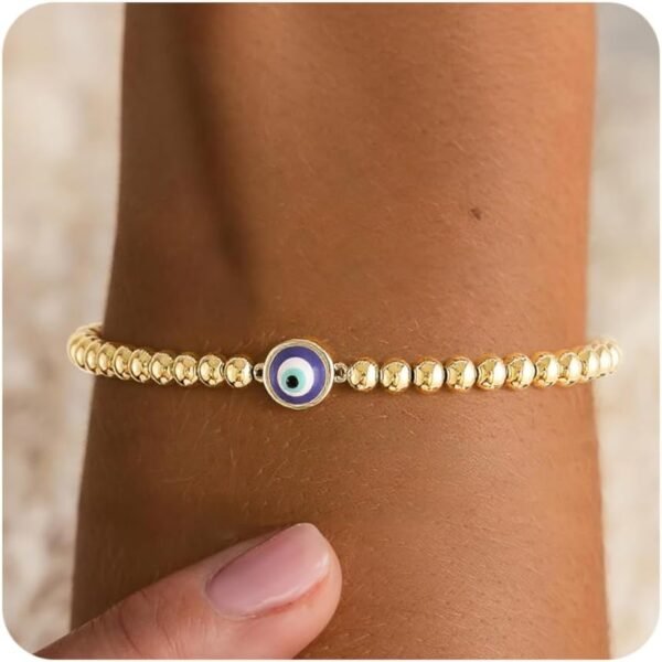 Gold Bracelets for Women  Gold Beaded Bracelets Stackable Bracelets for Women Gold Charm Bracelet Non Tarnish Gold Jewelry for Women Trendy