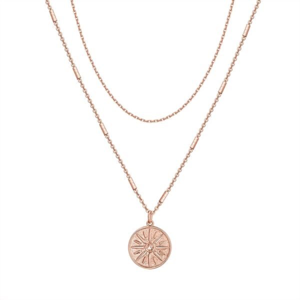 Gold Plated Layering Necklaces | Stylish Minimalist Design Pendant Necklaces | Bar, Circle, Lotus, Disc, Dog Tag, Horizontal Bar Pendants for Women