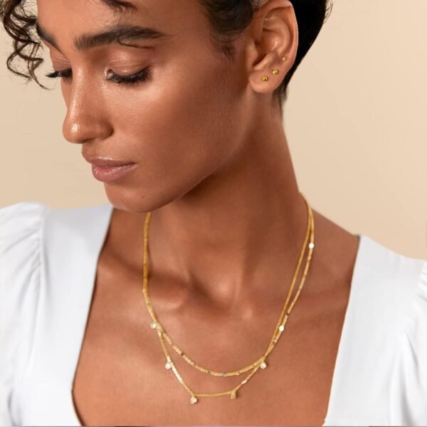 Gold Plated Solid 925 Sterling Silver Posts Dainty Ball Stud Flatback Earrings for Women - Cartilage Helix Piercing Jewelry - Small Screwbacks Stud Earrings for Women