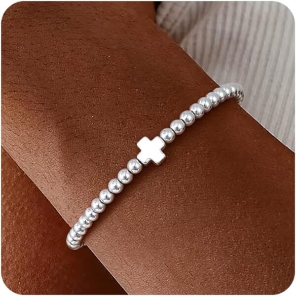 Gold Bracelets for Women  Gold Beaded Bracelets Stackable Bracelets for Women Gold Charm Bracelet Non Tarnish Gold Jewelry for Women Trendy