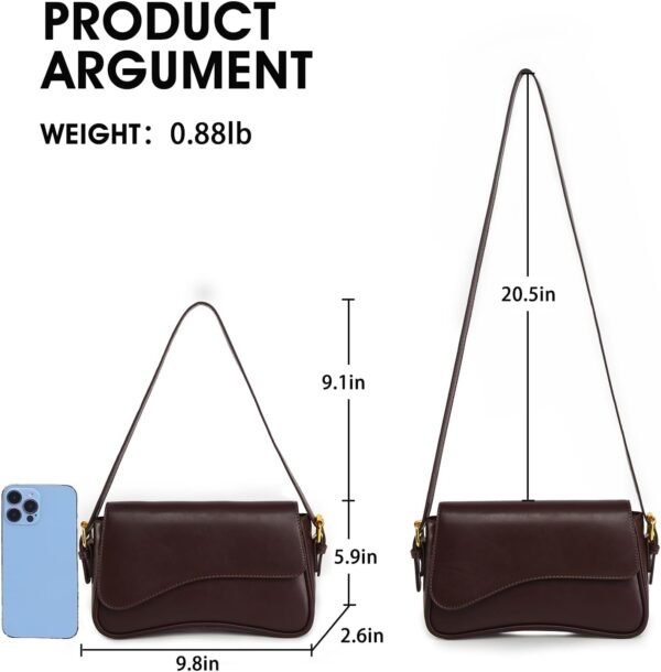 61m0v5EqgGL._AC_SL1500 PU Leather Tote Bag for Women with 2 Removable Straps and Zipper Closure