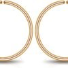 Small Gold or Sterling Silver Huggie Hoop Earrings for Women Cartilage Nose Helix Tragus