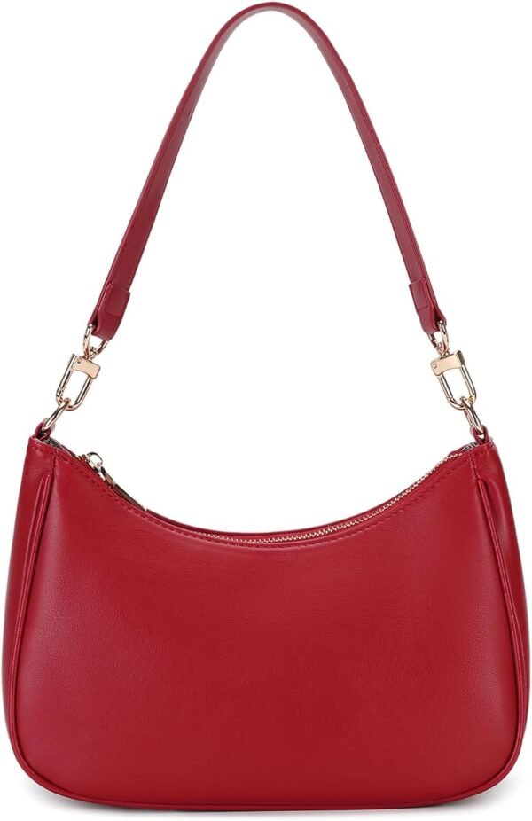 Shoulder Bags for Women, Cute Hobo Tote Handbag Mini Clutch Purse with Zipper Closure