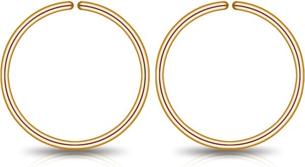 Small Gold or Sterling Silver Huggie Hoop Earrings for Women Cartilage Nose Helix Tragus