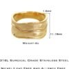 61rJaLyEGQL._AC_SL1500 Gold-Plated Hammered Ring For Women | Textured Ring | Rings | Thick Stacking Gold Rings | Chunky Gold Ring | Size 6-8